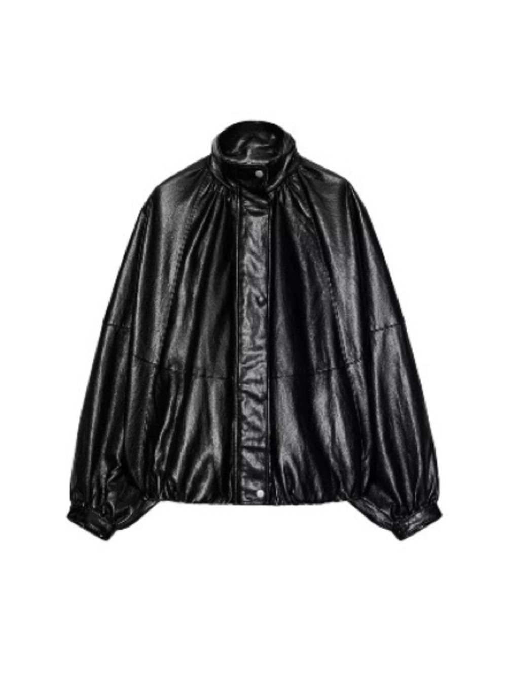 NWOT - Zara Faux Leather Bomber Jacket ZW Collection